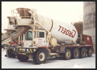 Croell cement truck.